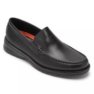Rockport Men Palmer Venetian Slip On Moc Toe Loafers Size US 10.5M Black Leather